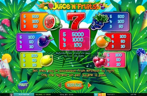 Juice N Fruits  ігровий автомат онлайн без реєстрації